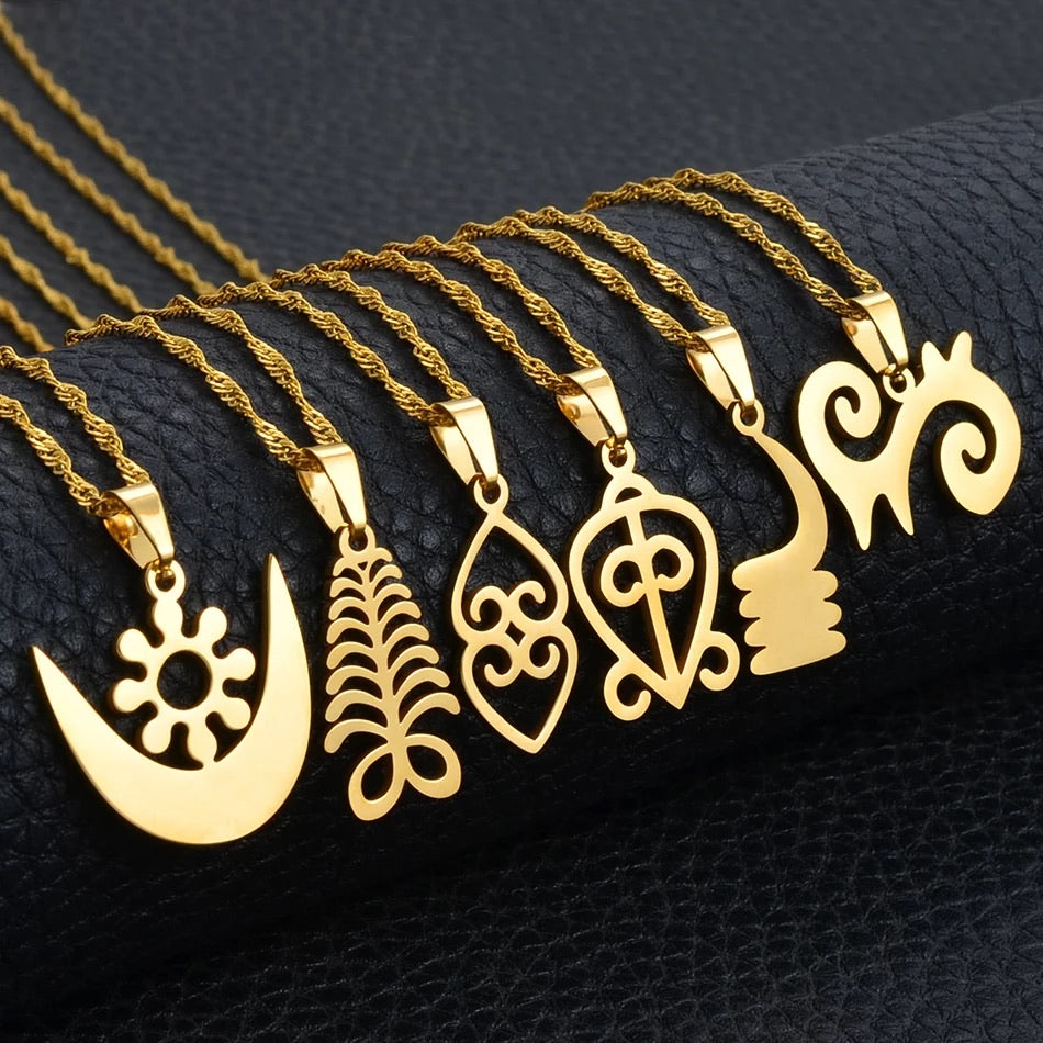 Adinkra Pendant Necklaces - Unique Style Code