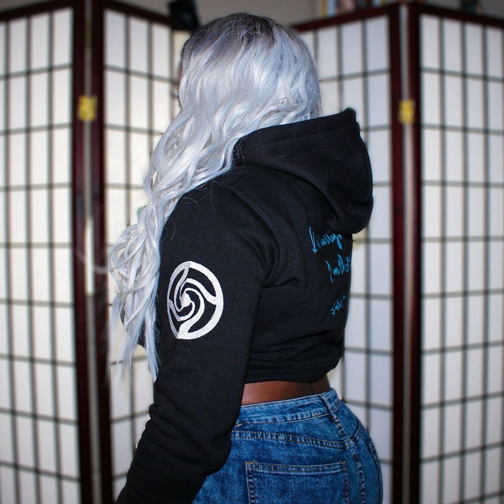 Strongest Sorcerer Satin Lined - Cropped Hoodie - Unique Style Code