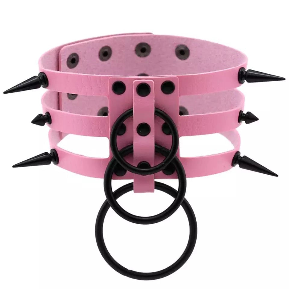 Spiked Goth Choker - Unique Style Code